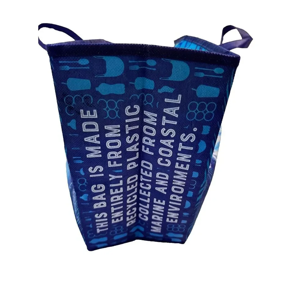 TRADER JOE'S ECO Reusable Shopping Grocery Bag - OCEAN/MARINE LIFE Themed